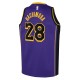 Los Angeles Lakers Jordan Statement Edición Swingman Camiseta 22 - Púrpura - Rui Hachimura - Jóvenes
