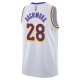 Los Angeles Lakers Nike Association Edición Swingman Camiseta - Blanco - Rui Hachimura - Unisex