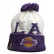 Los Angeles Lakers New Times equipo de tejido deportivo de blanco y púrpura - para hombres y mujeres