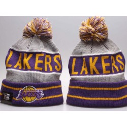 Los Angeles Lakers New Times equipo de tejido deportivo de Gris, amarillo doble - para hombres y mujeres