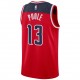 Camiseta Nike Icon Swingman de los Washington Wizards - Roja - Jordan Poole - Unisex