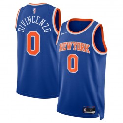 Nueva York Knicks Nike Icon Edition Swing Man Camiseta 22/23 - Azul - Donte DiVincenzo - Hombres y mujeres universales