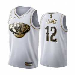 Steven Adams New Orleans Pelicans 2020-21 Blanco Golden Edition Camisetas 2020 Trade