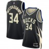 Giannis Antetokounmpo Milwaukee Bucks Jersey Jordan Brand Unisex Swingman - Statement Edition - Negro