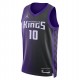 Camiseta Swingman unisex de la marca Domantas Sabonis Sacramento Kings Jordan - Edición Statement - Púrpura