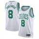 Camiseta Swingman 22/23 Nike Association Edition de los Boston Celtics - Blanca/Verde Kelly - Kristaps Porzingis - Unisex