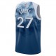 Minnesota Timberwolves Camiseta Nike City Edition Swingman - Azul Marino - Rudy Gobert - Unisex