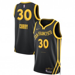 Stephen Curry Golden State Warriors Camiseta Nike Swingman Unisex 2023/24 - Negra - Edición City