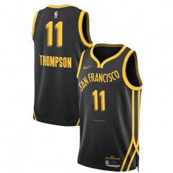 Klay Thompson Golden State Warriors Camiseta Nike Swingman Unisex 2023/24 - Negra - Edición City