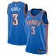 Camiseta Nike Icon Edition Oklahoma City Thunder Swingman - Azul/Negro/Naranja/Blanco - Josh Giddey - Unisex
