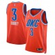 Camiseta Nike Icon Edition Oklahoma City Thunder Swingman - Azul/Negro/Naranja/Blanco - Josh Giddey - Unisex