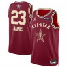 Camiseta unisex LeBron James Jordan Brand 2024 NBA All-Star Game Swingman - Carmesí