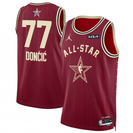 Camiseta unisex Jordan Brand Luka Dončić 2024 NBA All-Star Game Swingman - Carmesí