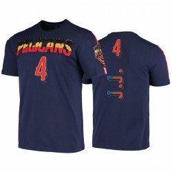 J.j. REDICK # 4 ​​PELICANS Jugador icónico Camiseta de la marina