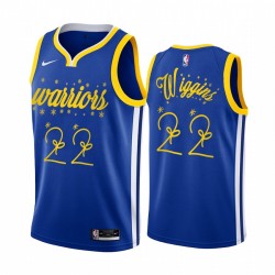 Andrew Wiggins Golden State Warriors 2020 Night Christmas Royal Camisetas Festiva Edición Especial