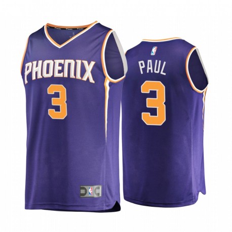 Phoenix Suns & 3 Chris Paul Camisetas 2020-21 icono de réplica Purple 2020 Trade