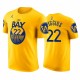 Andrew Wiggins 2020-21 Warriors & 22 Declaración camiseta amarillo