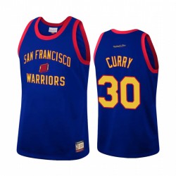 Stephen Curry y 30 Golden State Warriors Royal Hardwood Classics Camisetas