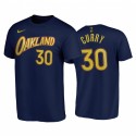 Stephen Curry 2020-21 Warriors # 30 City Edition marina camiseta Oakland