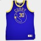 Stephen Curry y 30 solo don x Mitchell Ness Golden State Warriors Royal Camisetas