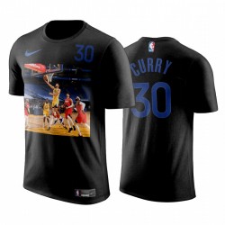 Stephen Curry Carry High 62 puntos Guerreros Vengue Blazers Negro Camiseta