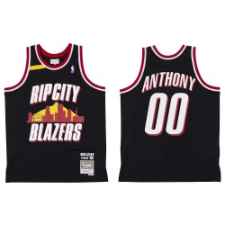 Portland Trail Blazers Br Remix Rip City Carmelo Anthony # 00 Negro Camisetas