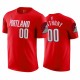 Carmelo Anthony 2020-21 Blazers & 00 Declaración camiseta roja