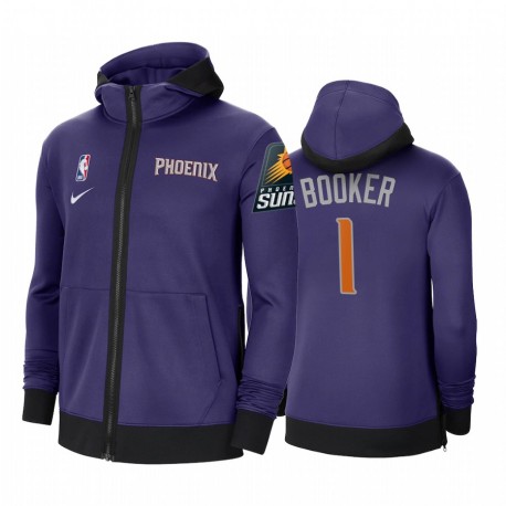 Devin Booker & 1 SUNS Jacket 2020-21 Purple Authentic Showtime