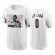 Blazers & 0 Damian Lillard 2020 Playoffs MVP Blanco Camiseta