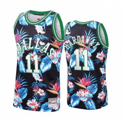 Dallas Mavericks Tim Hadaway Jr. # 11 Floral Fashion Camisetas Hombres